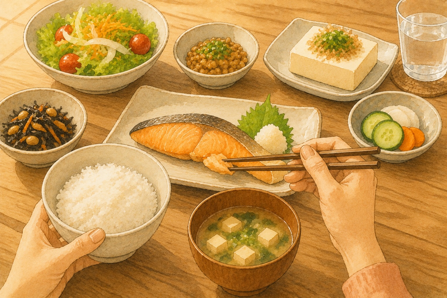 たんぱく質を意識した和食の献立